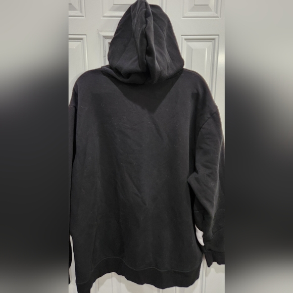 Puma black & white Rebel stripe sleeves hoodie pullover men's size 3XLT - Picture 8 of 11